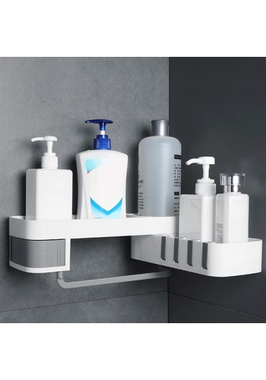 Sones 2 Adet Banyo Aksesuarları Duş Rafı Sorunsuz Dönen Tripod Sorunsuz Armatürler Depolama Rafı Mutfak Tripod Diğer