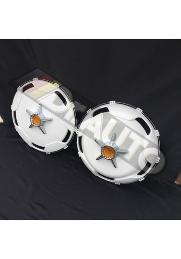 22.5 İnç Düz Model Sarı Fırfırlı Jant Kapağı 4'lü Takım