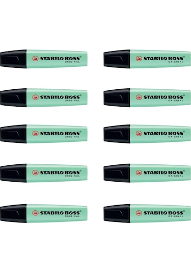 Stabilo Fosforlu Kalem Boss Orıgınal Turkuaz 70/51 10 Adetli Paket Turkuaz