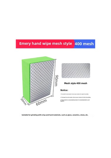 Yuntech01 Diamantlı Seramik Ve Cam Kenar Testere, 400 Ağızlı Zımpara Taşı, Profesyonel El Fırçası, Dayanıklı Ve Verimli, Mermer Ve Granit İçin Uygun