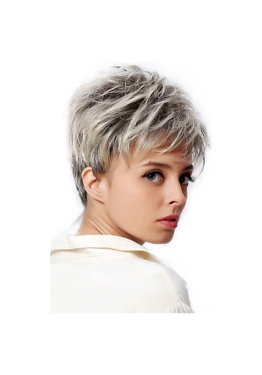 Hangfox Kadınlar İçin Kısa Saçlı Saç Takımı Çeşitli Renk Seçenekleriyle Evrensel Yüze Uygun Dayanıklı Ve Konforlu Malzeme