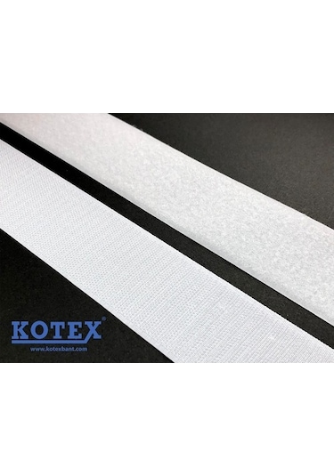 Kotex Cırt Bant 5 Cm Dikilebilir 25 Metre Siyah/Beyaz
