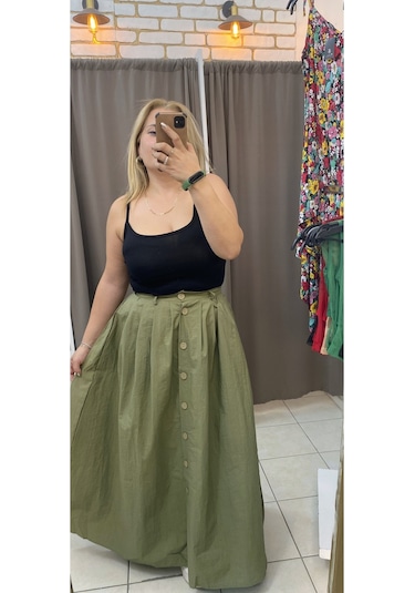 Tuba Toptaş Pamuklu Askılı Bluz Siyah