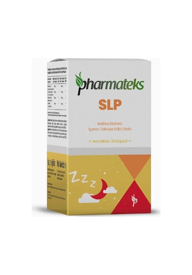 Pharmateks Slp Melisa Ekstresi İçeren Takviye Edici Gıda 30 Kapsül