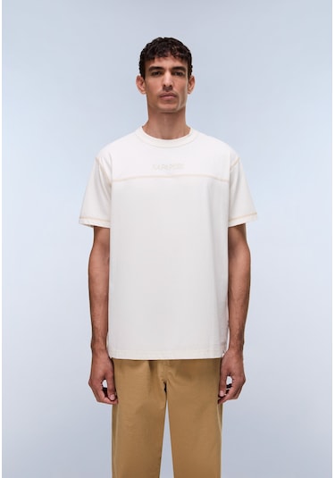 Napapijri S-umbra Ss Erkek T-shirt-31970 Beyaz