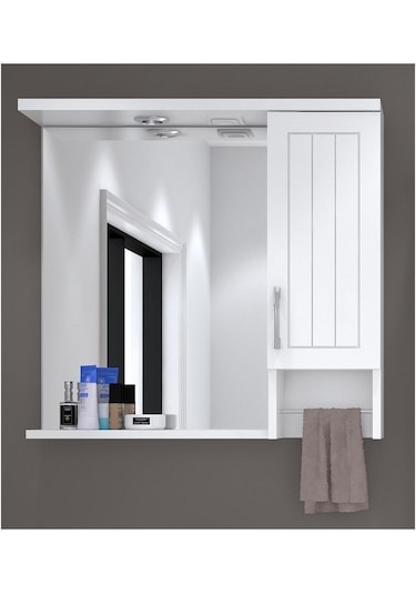 Denko Lotus 80 Cm Mdf Lake Banyo Dolabı Takımı