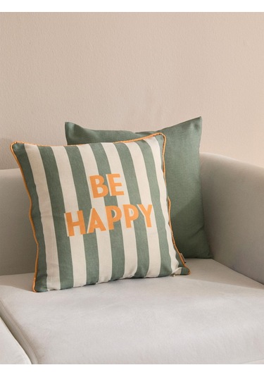 Joyleaf 3'lü Kırlent Kılıf Seti Yeşil