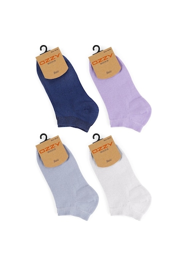Ozzy Socks Pamuklu Renkli Kadın Patik Çorap 8'li 36 - 40 Çok Renkli