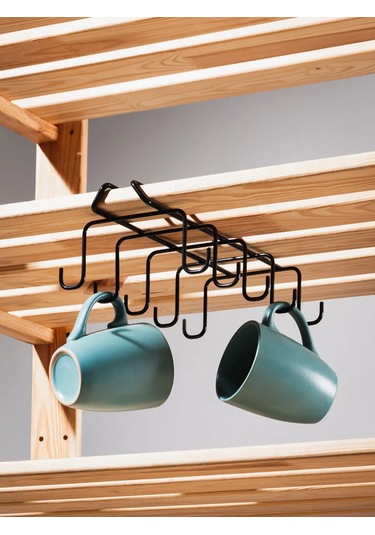 İlwi Mutfak İçin Asılı Bardak Ve Kupa Tutucu. 349099614 Siyah