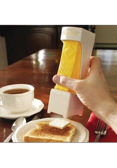 Pazly Cbtx Plastik Tereyağı Dilimleme Kesici, Dayanıklı Peynir Rende Dağıtıcı, Ev Mutfak Pasta Pişirme Araçları Küçük Ve Pratik Gümüş