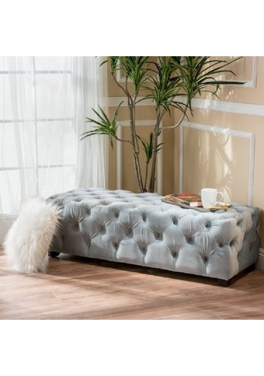 Deccostil Kapitoneli Yatak Ucu Bench Puf
