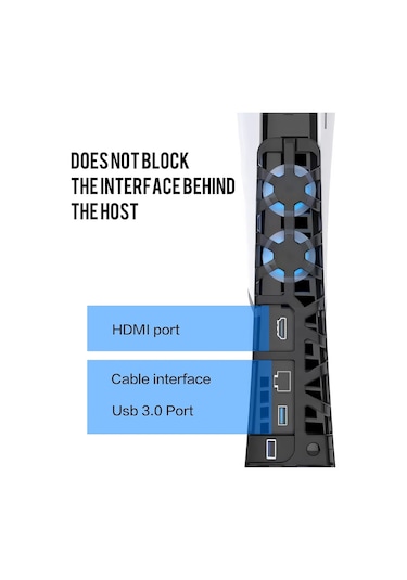 Ps5 Konsolu İçin Soğutma Fanı Ps5 Slim Oyun Aksesuarları Tp5-3538s