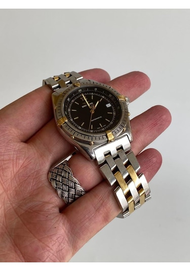 Breitling Antares 40mm Altın Çelik Kordon Erkek Kol Saati B10047