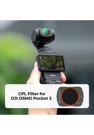 K&f Concept Magnetic Cpl Filtre Djı Osmo Pocket 3 Combo Uyumlu