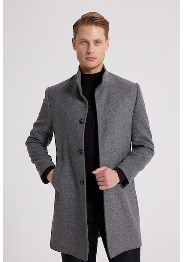 Ds Damat Regular Fit Antrasit Palto 5Hf08Ort10002 Antrasit