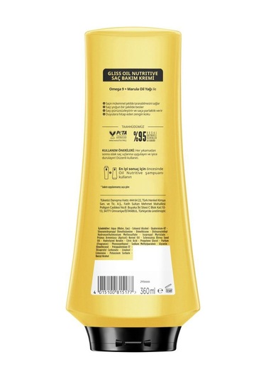 Gliss Oil Nutritive Saç Kremi 360 ML