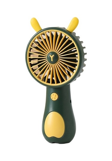 Elde Taşınabilir Sevimli Mini Fan 2736 Koyu Yeşil