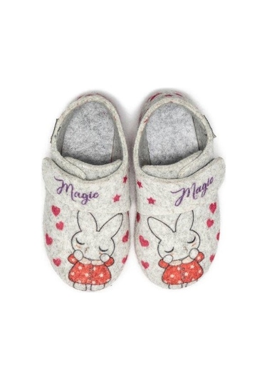 Twigy Rabbit Çocuk Yuva Patik Gri 24/30 CC0161D Çok Renkli