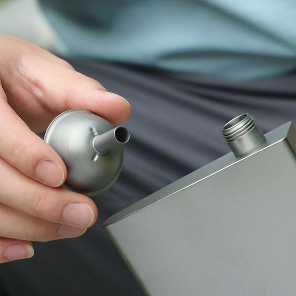 Xindoker Titanium Alkollü Likör Konteyneri İçin Tokuşsuz, Hafif Ve Paslanmaz Dökme Engelleme Trançası - 40mm Açık, 7mm Gövde Titanyum