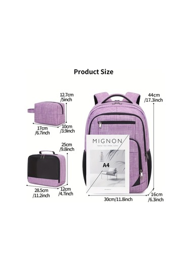 Cordial Erkek Ve Kadın Omuz Çantaları Siyah Gençler İçin 39.62 Cm Dizüstü Bilgisayar Sırt Çantası İş Üniversite Seyahat Günlük Üç Parçalı Set Siyah