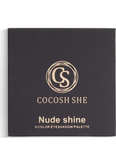 Cocosh She Nude Shine 9 Renk Göz Farı Paleti, Yüksek Pigmentasyon, Topaklanmaz, Kolay Dağılım - 9 Color Diğer