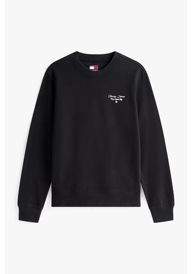 Kadın Regular Fit Nakış Logolu Sweatshirt - Siyah Triple Black