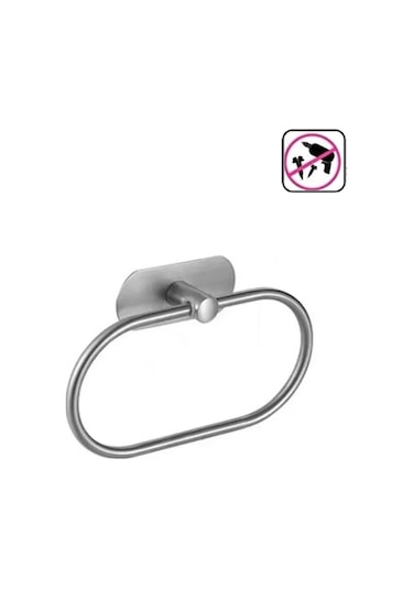 Kendinden Yapışkanlı Yuvarlak Havluluk Krom Krom