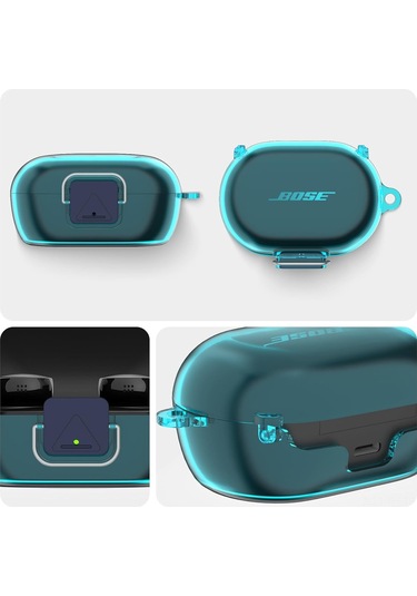 Folinda Bose Quietcomfort Kulaklık Kılıfı: Yumuşak Tpu, Temizlik Seti, Karabiner Ve Askı İçeren, Şarj Portu Erişimi Sağlayan Koruyucu Kılıf Diğer