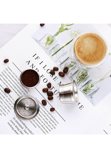 İ Cafilas Hlb12 Yeniden Kullanılabilir Kahve Kapsül Filtresi Caffıtaly/Tchibo Cafissimo 2 Capsule