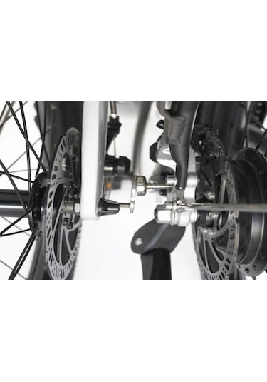 Alba Fold X Premium Katlanır Elektrikli Bisiklet Gümüş Lcd Gösterge 12.8ah Batarya, Hd Fren Antrasit - Gri