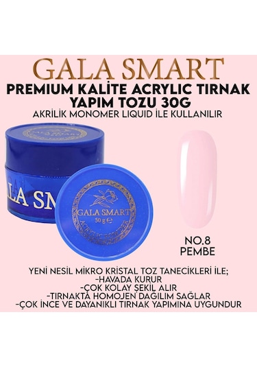 Akrilik Toz Premium 30 G - No:08 Gala Smart