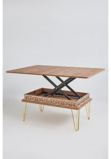 Melek Model Akıllı Sehpa Metal Ayaklı Lüx Model Sehpa