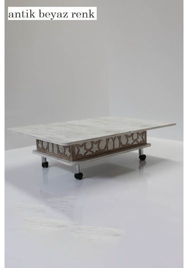 Kolexonline Akıllı Sihirli Sehpa 3 Kademeli Orta Sehpa Yemek Masa