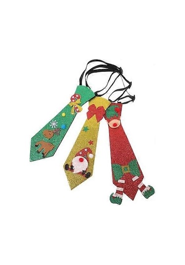 2024 Noel Partisi Kravatı Noel Partisi Aksesuarları Noel Süsleri Noel Kravatı Noel Dekorasyonu Parti İçin Kravat Noel Partisi Kravatı P