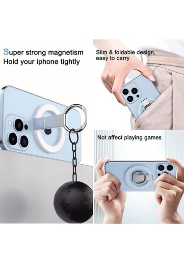Magsafe Manyetik Telefon Halkası Tutucu, Ayarlanabilir Parmak Kavramalı. 1
