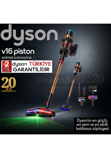 Dyson V16 Piston Animal Submarine Dikey Şarjlı Süpürge