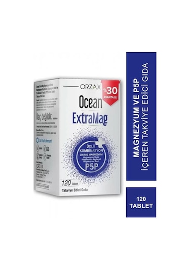 Orzax Ocean Extramag Takviye Edici Gıda 120 Tablet