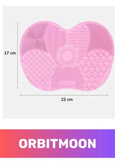 Özel Tasarım Pratik Silikon Yıkanabilir Kurutulabilir Makyaj Fırçası Süngeri Temizleme Matı Aparatı Çok Renkli