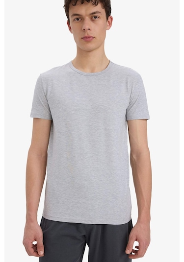 DeFacto Slim Fit Dar Kesim Bisiklet Yaka Üst L4885AZ25SPGR210 DeFacto Slim Fit Dar Kesim Bisiklet Yaka Üst L4885AZ25SPGR210
