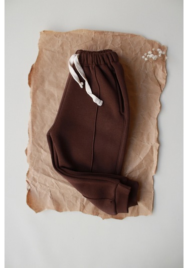 Kahverengi Polarlı Eşofman Altı Kahverengi