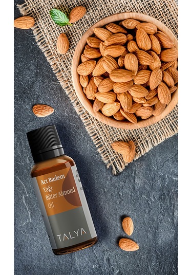 Talya Soğuk Sıkım %100 Saf ve Doğal  Acı Badem Yağı 20 ML