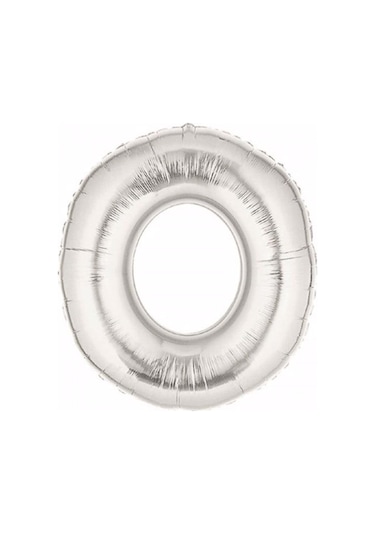 0 Numara Silver Folyo Balon