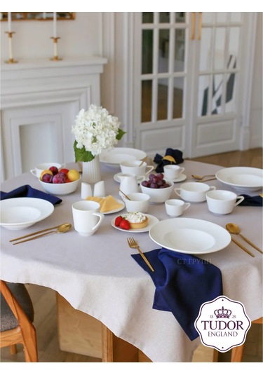 Tudor England Royal Circle Derin Tabak 25cm Porselen 198456678 Beyaz