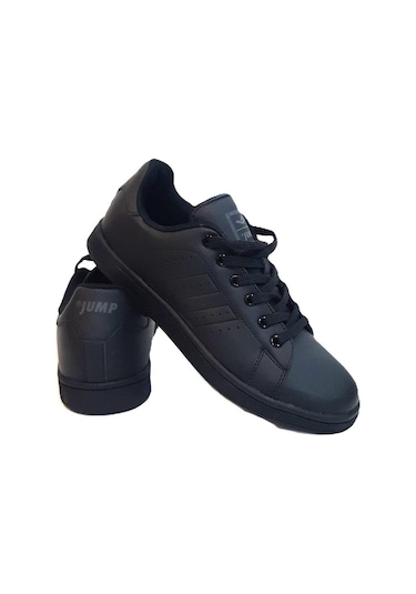Jump 15306-15307 Siyah-siyah Düz Taban Rahat Spor Ayakkabı Siyah