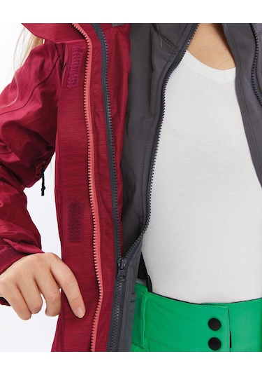 Mapamyumco 3in1 Kadın Mont-kırmızı