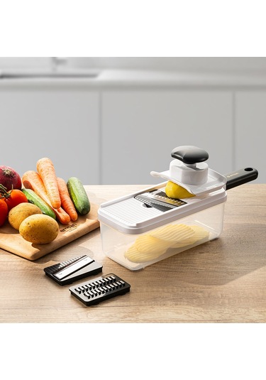 Emsan Smart Hazneli Dilimleyici 3 Parça Beyaz