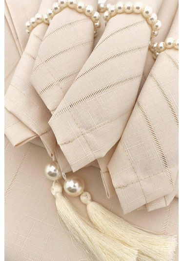 Atak Carmen 12 Kişilik Masa Örtüsü Yemek Sunum Takımı 26 Parça Bej