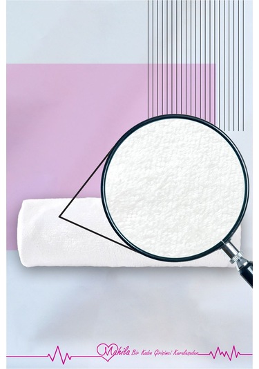 12 Adet 50x90 Mikrofiber Havlu, Premium Havlu, Spor Havlusu, Fitness Havlusu, Berber Kuaför Havlusu Beyaz