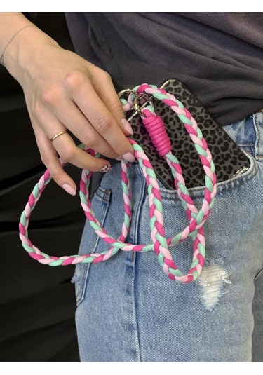 Yummy Case Telefon Şeridi Trendy Örgülü Pembe 235835492