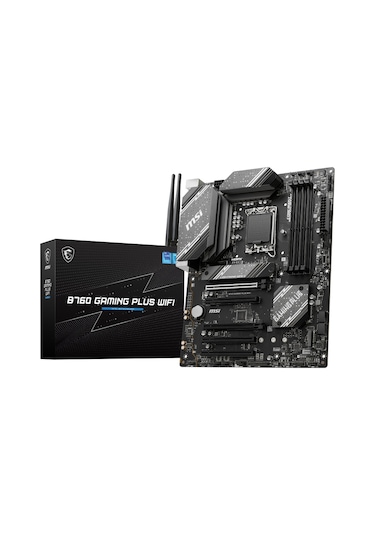 Msi B760 Gamıng Plus WİFİ Intel B760 6800 MHz DDR5 Soket 1700 Atx Anakart